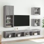 Mueble para TV con luces LED gris Sonoma 40,5x30x102 cm en Muebles TV | Comprar online en Foru.es