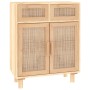 Aparador marrón madera pino maciza y ratán natural 60x30x75 cm de vidaXL, Aparadores - Ref: Foro24-345638, Precio: 143,94 €, ...