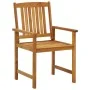 Sillas de jardín con cojines 4 unidades madera maciza de acacia de vidaXL, Sillas de jardín - Ref: Foro24-3061172, Precio: 31...