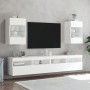 Mueble de TV de pared con luces LED blanco 40x30x60,5 cm en Muebles TV | Comprar online en Foru.es