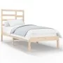 Estructura de cama madera maciza 100x200 cm de vidaXL, Camas y somieres - Ref: Foro24-3105785, Precio: 86,24 €, Descuento: %