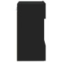 Mueble de TV de pared con luces LED negro 40x30x60,5 cm en Muebles TV | Comprar online en Foru.es
