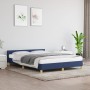 Estructura de cama con cabecero de tela azul 140x190 cm de vidaXL, Camas y somieres - Ref: Foro24-347413, Precio: 142,02 €, D...