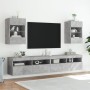 Mueble de TV de pared con luces LED gris hormigón 40x30x60,5 cm en Muebles TV | Comprar online en Foru.es