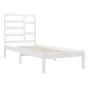 Estructura de cama madera maciza de pino blanco 100x200 cm de vidaXL, Camas y somieres - Ref: Foro24-3105786, Precio: 97,37 €...