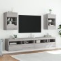 Mueble de TV de pared con luces LED gris Sonoma 40x30x60,5 cm en Muebles TV | Comprar online en Foru.es