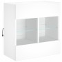 Mueble de TV de pared con luces LED blanco 58,5x30x60,5 cm en Muebles TV | Comprar online en Foru.es