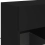 Mueble de TV de pared con luces LED negro 58,5x30x60,5 cm en Muebles TV | Comprar online en Foru.es