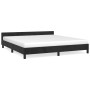 Estructura de cama con cabecero de terciopelo negro 160x200 cm de vidaXL, Camas y somieres - Ref: Foro24-347581, Precio: 123,...