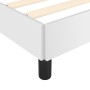 Estructura de cama cabecero cuero sintético blanco 140x190 cm de vidaXL, Camas y somieres - Ref: Foro24-347496, Precio: 108,0...