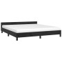 Estructura de cama con cabecero de terciopelo negro 160x200 cm de vidaXL, Camas y somieres - Ref: Foro24-347581, Precio: 123,...
