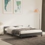 Estructura cama con cabecero terciopelo gris oscuro 140x190 cm de vidaXL, Camas y somieres - Ref: Foro24-347568, Precio: 118,...