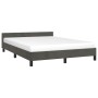 Estructura cama con cabecero terciopelo gris oscuro 140x190 cm de vidaXL, Camas y somieres - Ref: Foro24-347568, Precio: 118,...