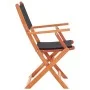 Sillas plegables jardín 2 uds madera eucalipto textilene negro de vidaXL, Sillas de jardín - Ref: Foro24-48692, Precio: 151,1...