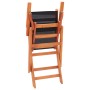 Sillas plegables jardín 2 uds madera eucalipto textilene negro de vidaXL, Sillas de jardín - Ref: Foro24-48692, Precio: 156,3...