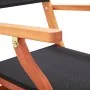 Sillas plegables jardín 2 uds madera eucalipto textilene negro de vidaXL, Sillas de jardín - Ref: Foro24-48692, Precio: 151,1...