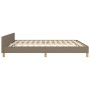 Estructura de cama con cabecero de tela gris taupe 160x200 cm de vidaXL, Camas y somieres - Ref: Foro24-347427, Precio: 126,6...