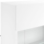 Mueble de TV de pared con luces LED blanco 98,5x30x60,5 cm en Muebles TV | Comprar online en Foru.es