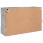 Mueble TV de pared con luces LED gris hormigón 98,5x30x60,5 cm en Muebles TV | Comprar online en Foru.es