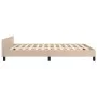 Cappuccino synthetic leather headboard bed frame 140x190cm by vidaXL, Beds and slatted bases - Ref: Foro24-347500, Price: 106...