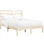 Estructura de cama madera maciza de pino 120x200 cm de vidaXL, Camas y somieres - Ref: Foro24-3105790, Precio: 109,77 €, Desc...