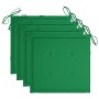 Sillas de jardín con cojines 4 unidades madera maciza de acacia de vidaXL, Sillas de jardín - Ref: Foro24-3061178, Precio: 32...