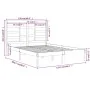 Estructura de cama madera maciza de pino 120x200 cm de vidaXL, Camas y somieres - Ref: Foro24-3105790, Precio: 109,77 €, Desc...