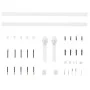 Hardware kit for white steel sliding doors 183 cm by vidaXL, doorframes - Ref: Foro24-151707, Price: 63,75 €, Discount: %