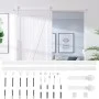 Hardware kit for white steel sliding doors 183 cm by vidaXL, doorframes - Ref: Foro24-151707, Price: 63,75 €, Discount: %