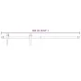 Hardware kit for white steel sliding doors 183 cm by vidaXL, doorframes - Ref: Foro24-151707, Price: 63,75 €, Discount: %