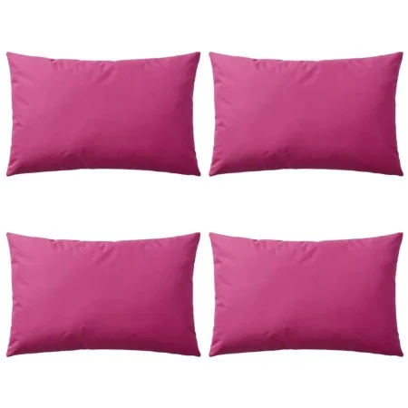 Cojines para exteriores 60x40 cm rosa 4 unidades de vidaXL, Cojines - Ref: Foro24-132297, Precio: 76,56 €, Descuento: %