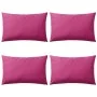 Cojines para exteriores 60x40 cm rosa 4 unidades de vidaXL, Cojines - Ref: Foro24-132297, Precio: 76,56 €, Descuento: %