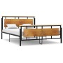Estructura de cama de metal 160x200 cm de vidaXL, Camas y somieres - Ref: Foro24-324873, Precio: 180,50 €, Descuento: %