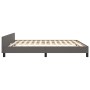 Estructura de cama con cabecero cuero sintético gris 160x200cm de vidaXL, Camas y somieres - Ref: Foro24-347511, Precio: 127,...