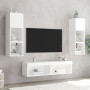 Mueble para TV con luces LED blanco 60x30x30 cm en Muebles TV | Comprar online en Foru.es