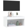 Mueble para TV con luces LED blanco 60x30x30 cm en Muebles TV | Comprar online en Foru.es