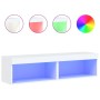 Muebles para TV con luces LED 2 uds blanco 60x30x30 cm en Muebles TV | Comprar online en Foru.es