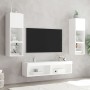 Muebles para TV con luces LED 2 uds blanco 60x30x30 cm en Muebles TV | Comprar online en Foru.es