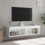 Muebles para TV con luces LED 2 uds blanco 60x30x30 cm en Muebles TV | Comprar online en Foru.es