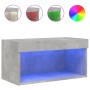 Mueble para TV con luces LED gris hormigón 60x30x30 cm en Muebles TV | Comprar online en Foru.es