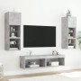 Mueble para TV con luces LED gris hormigón 60x30x30 cm en Muebles TV | Comprar online en Foru.es