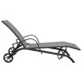 Tumbonas con mesa 2 unidades textilene y acero de vidaXL, Tumbonas - Ref: Foro24-47846, Precio: 216,81 €, Descuento: %