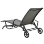 Tumbonas con mesa 2 unidades textilene y acero de vidaXL, Tumbonas - Ref: Foro24-47846, Precio: 216,81 €, Descuento: %