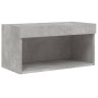 Mueble para TV con luces LED gris hormigón 60x30x30 cm en Muebles TV | Comprar online en Foru.es