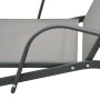 Tumbonas con mesa 2 unidades textilene y acero de vidaXL, Tumbonas - Ref: Foro24-47846, Precio: 203,74 €, Descuento: %
