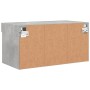 Mueble para TV con luces LED gris hormigón 60x30x30 cm en Muebles TV | Comprar online en Foru.es