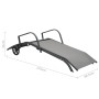 Tumbonas con mesa 2 unidades textilene y acero de vidaXL, Tumbonas - Ref: Foro24-47846, Precio: 203,74 €, Descuento: %