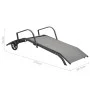 Tumbonas con mesa 2 unidades textilene y acero de vidaXL, Tumbonas - Ref: Foro24-47846, Precio: 216,81 €, Descuento: %