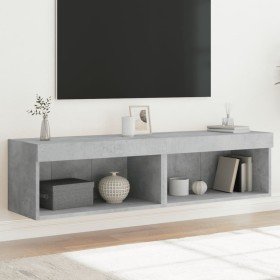 Muebles para TV con luces LED 2 uds gris hormigón 60x30x30 cm en Muebles TV | Comprar online en Foru.es