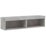 Muebles para TV con luces LED 2 uds gris hormigón 60x30x30 cm en Muebles TV | Comprar online en Foru.es